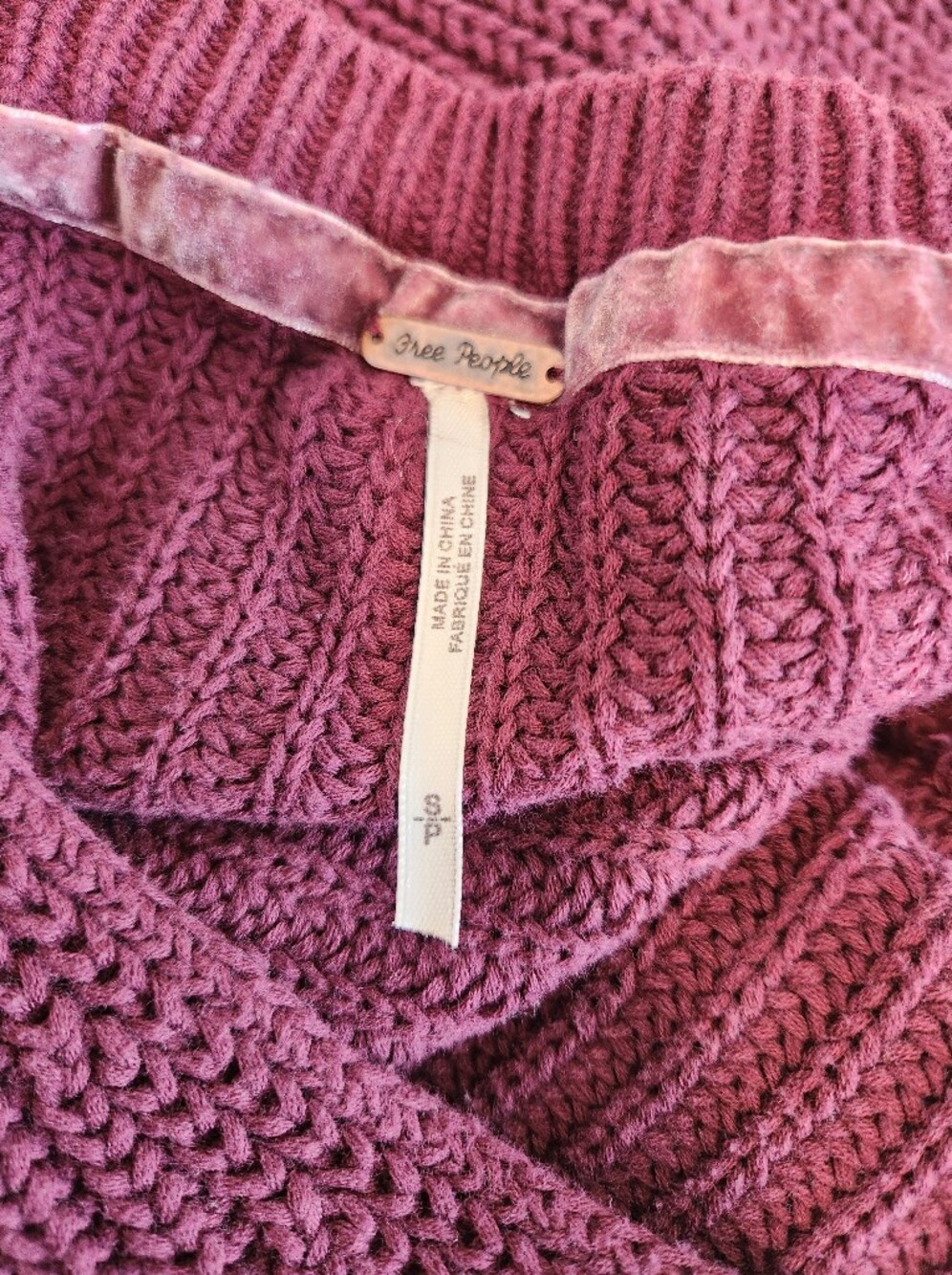 Free People Damsel Sweater Belle Sleeve Size Small - Picture 4 of 8
